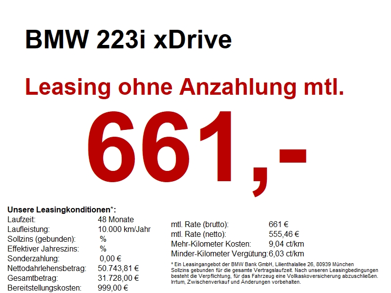 BMW 223i xDrive M Sportpaket