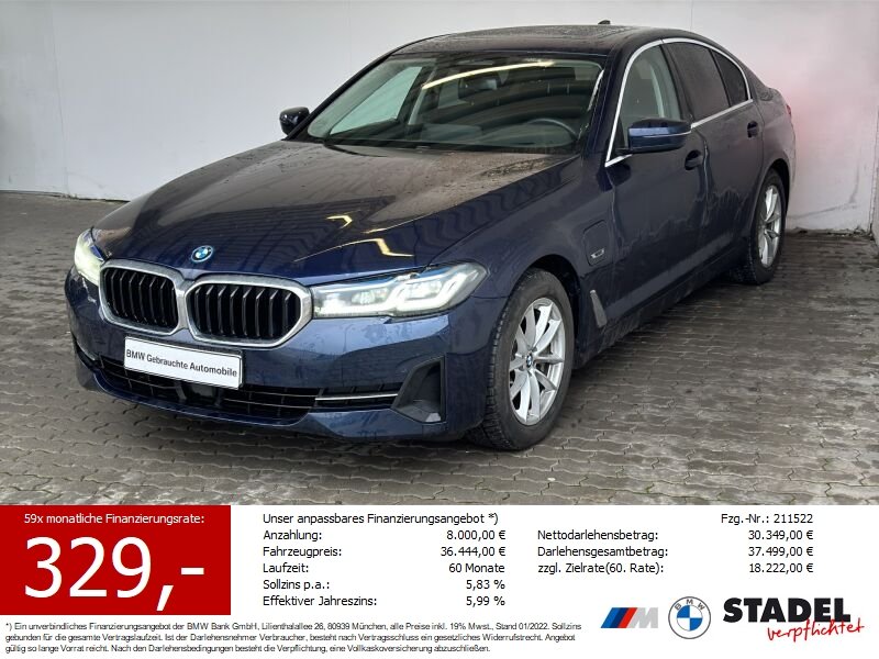 BMW 530e Lim. Navi.Laser.ACC.R&uuml;Kam.HuD.KomfZg.Pano