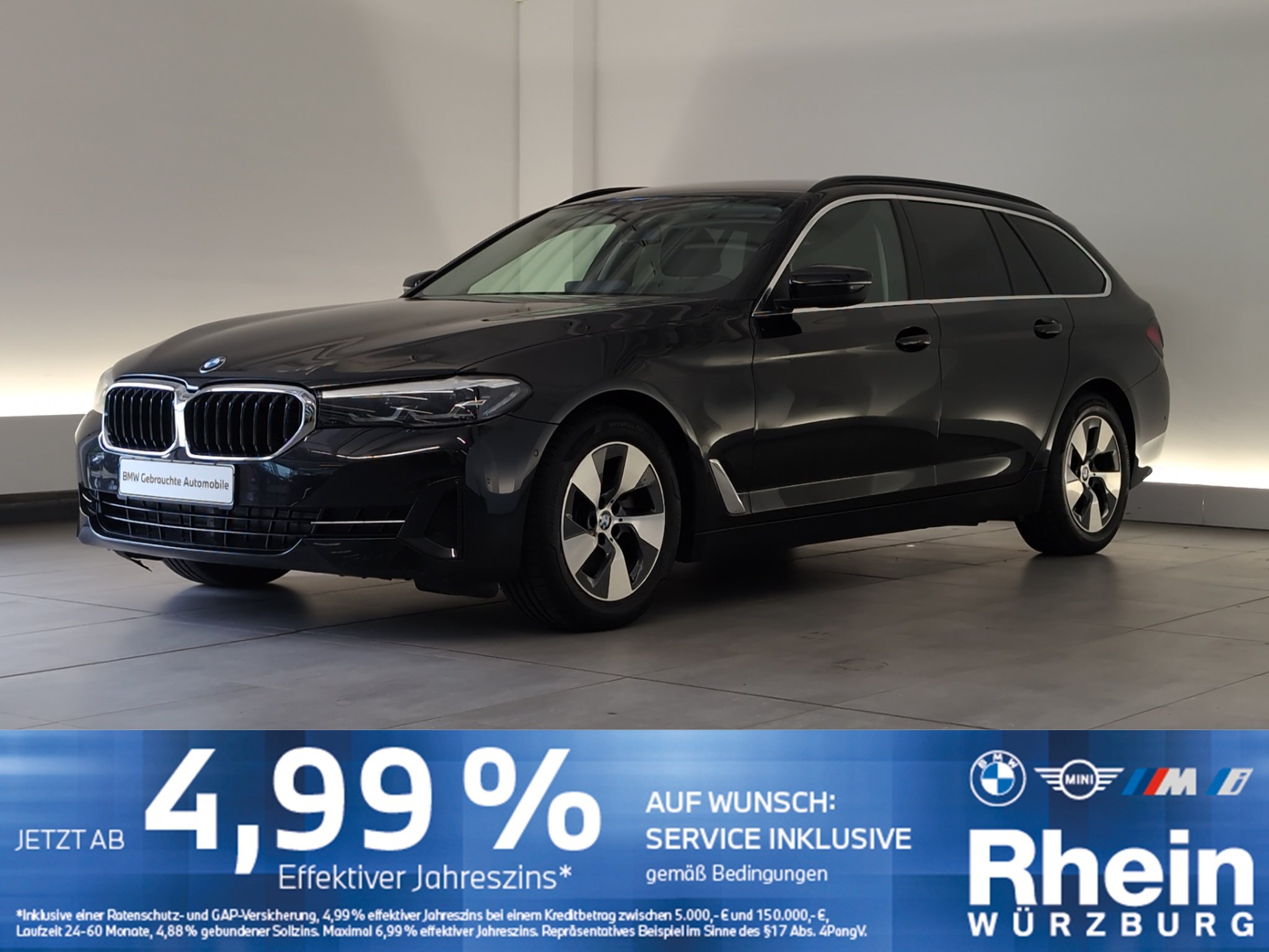 BMW 520i Touring Navi/LED/RFK/HuD/PDCvo+hi/DAB