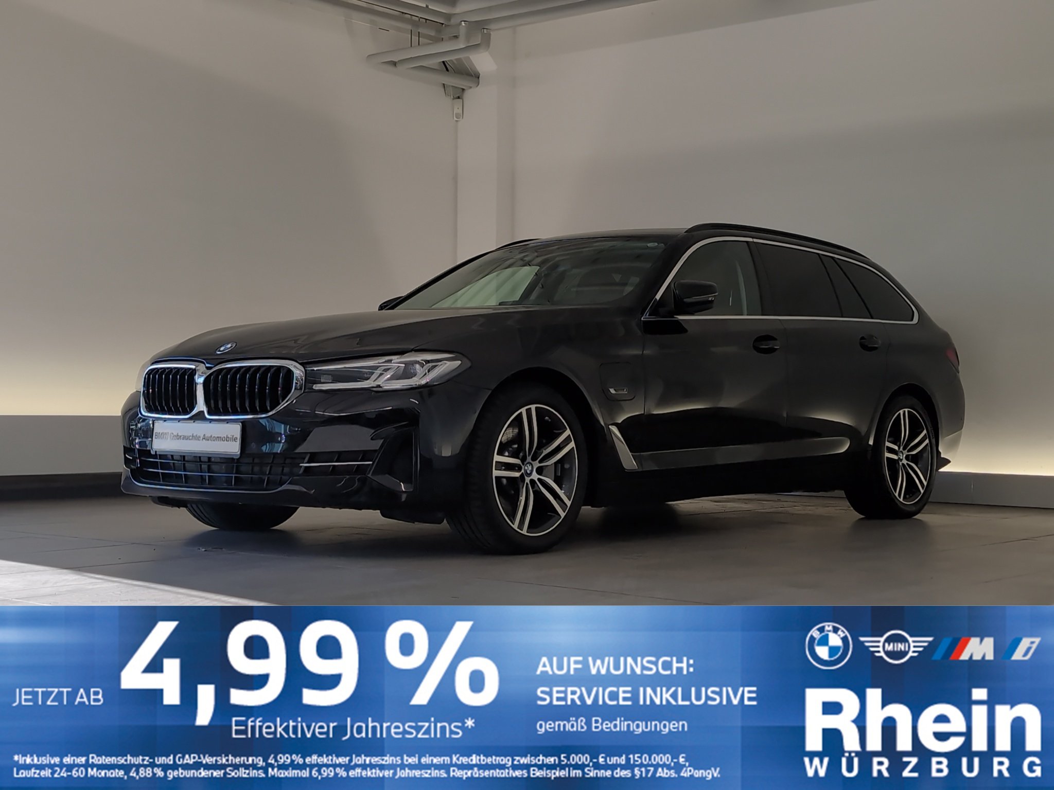 BMW 530e Touring Navi/LED/AHK/RFK/Pano/SHZ vo+hi