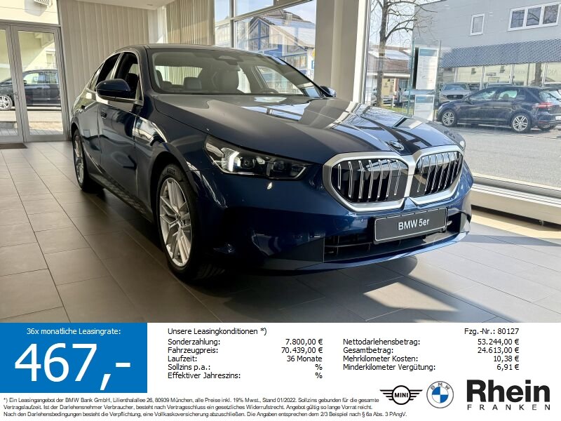 BMW 520d Limousine HUD. RFK. DrivAss+. HiFi. ada LED