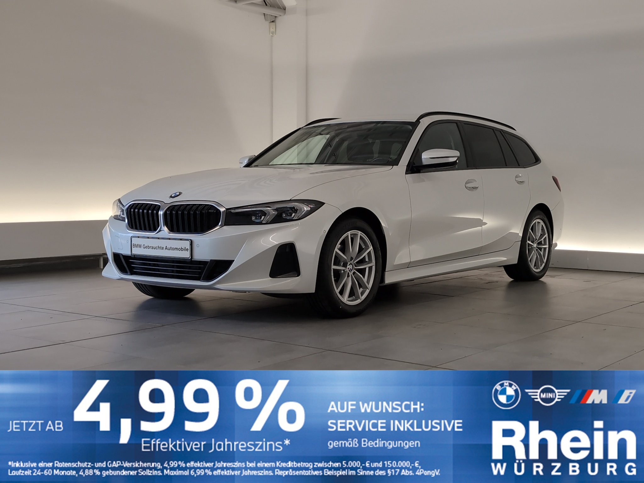 BMW 318d Touring Navi/LED/AHK/RFK/PDCvo+hi