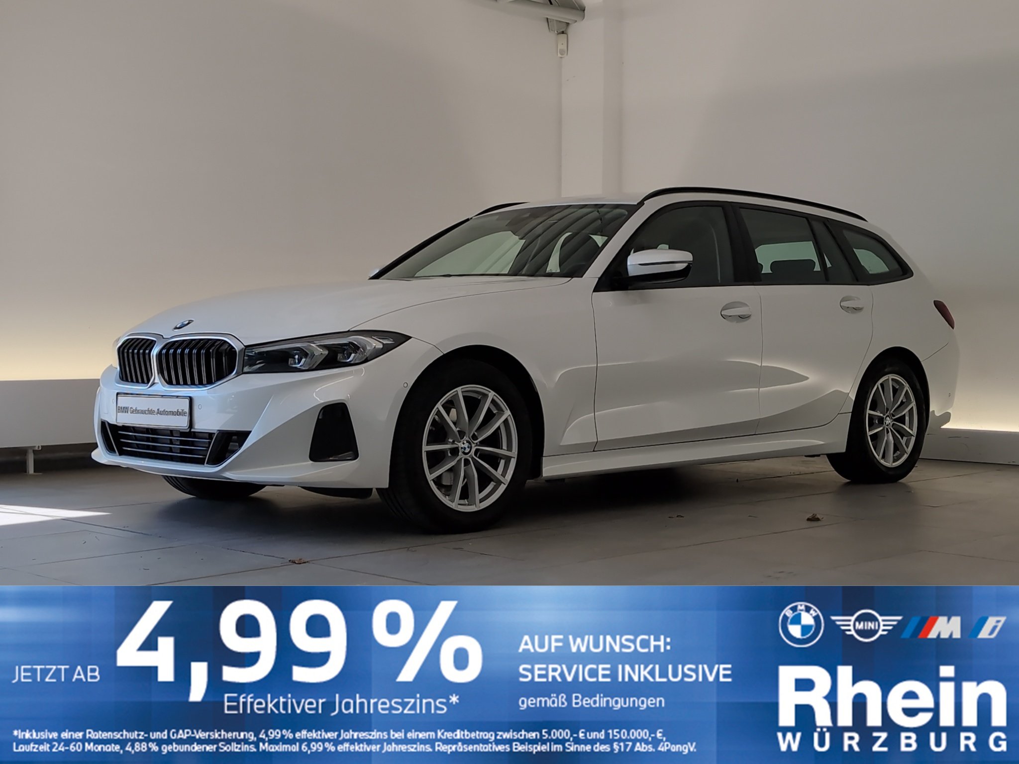 BMW 318d Touring Navi/LED/AHK/RFK/SHZ/Apple/PDC v+h