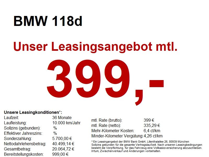 BMW 118d M Sportpaket