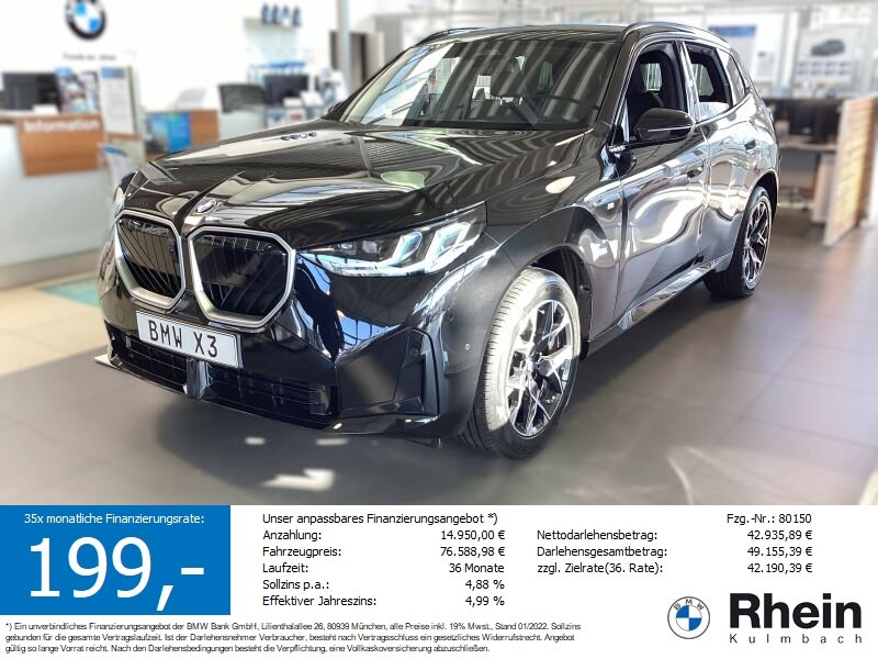 BMW X3 20d xDrive M Sport sofort verf&uuml;gbar