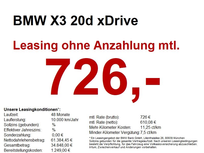 BMW X3 20d xDrive M Sportpaket