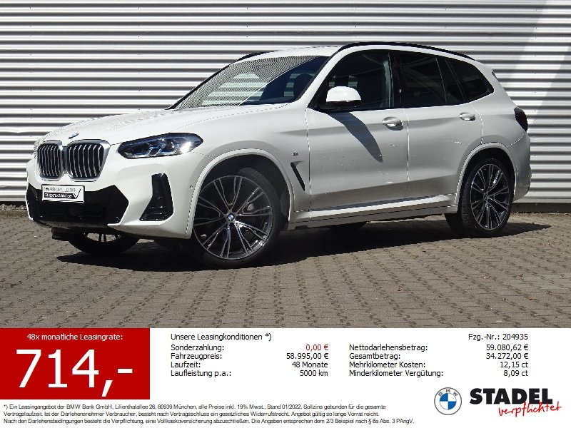 BMW X3 xDrive20d M Sport Laser HiFi-h/k HuD Pano AHK