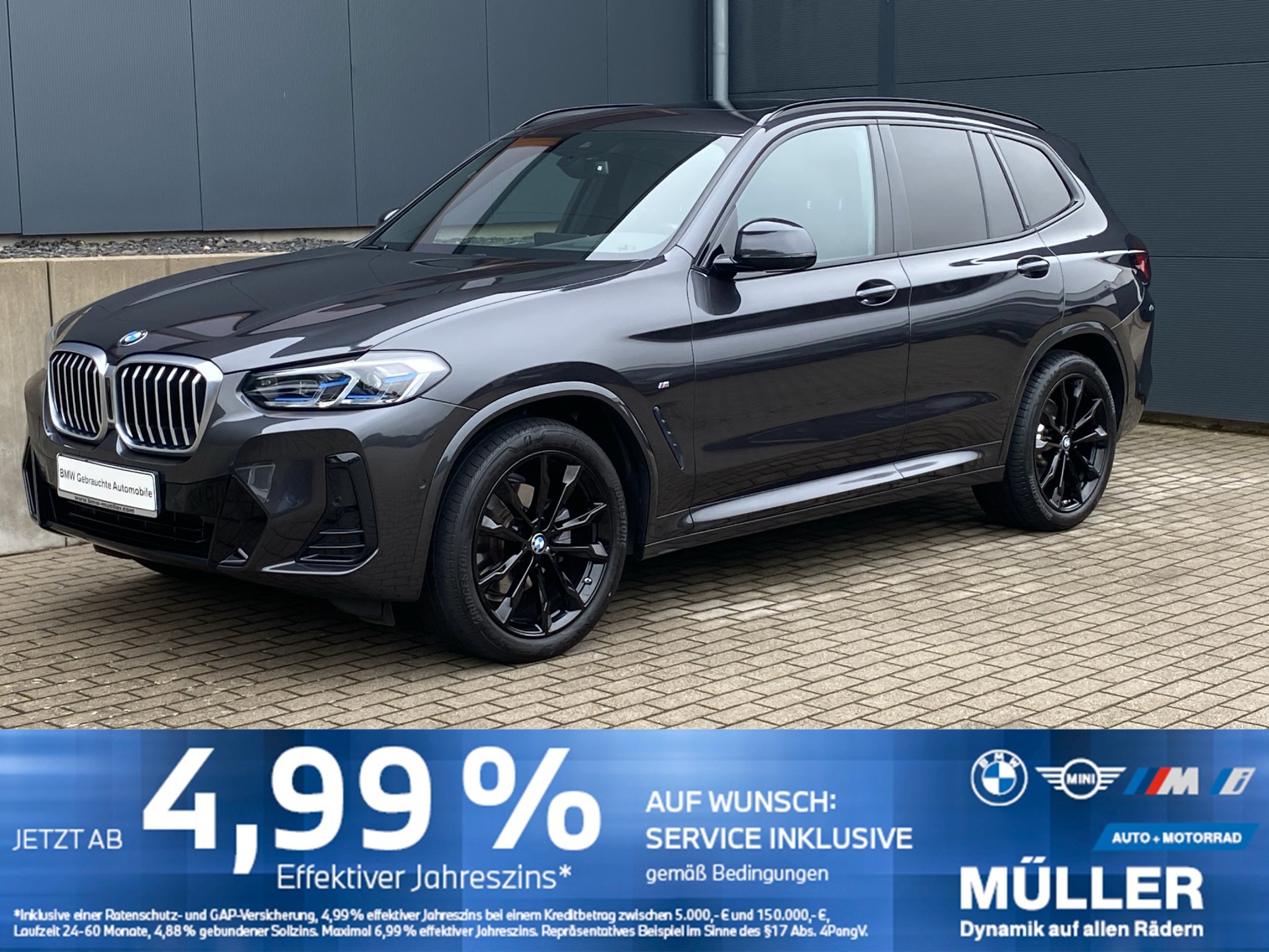 BMW X3 xDrive20d SAG M Sport AHK/LASER/PANO/CAM/HUD