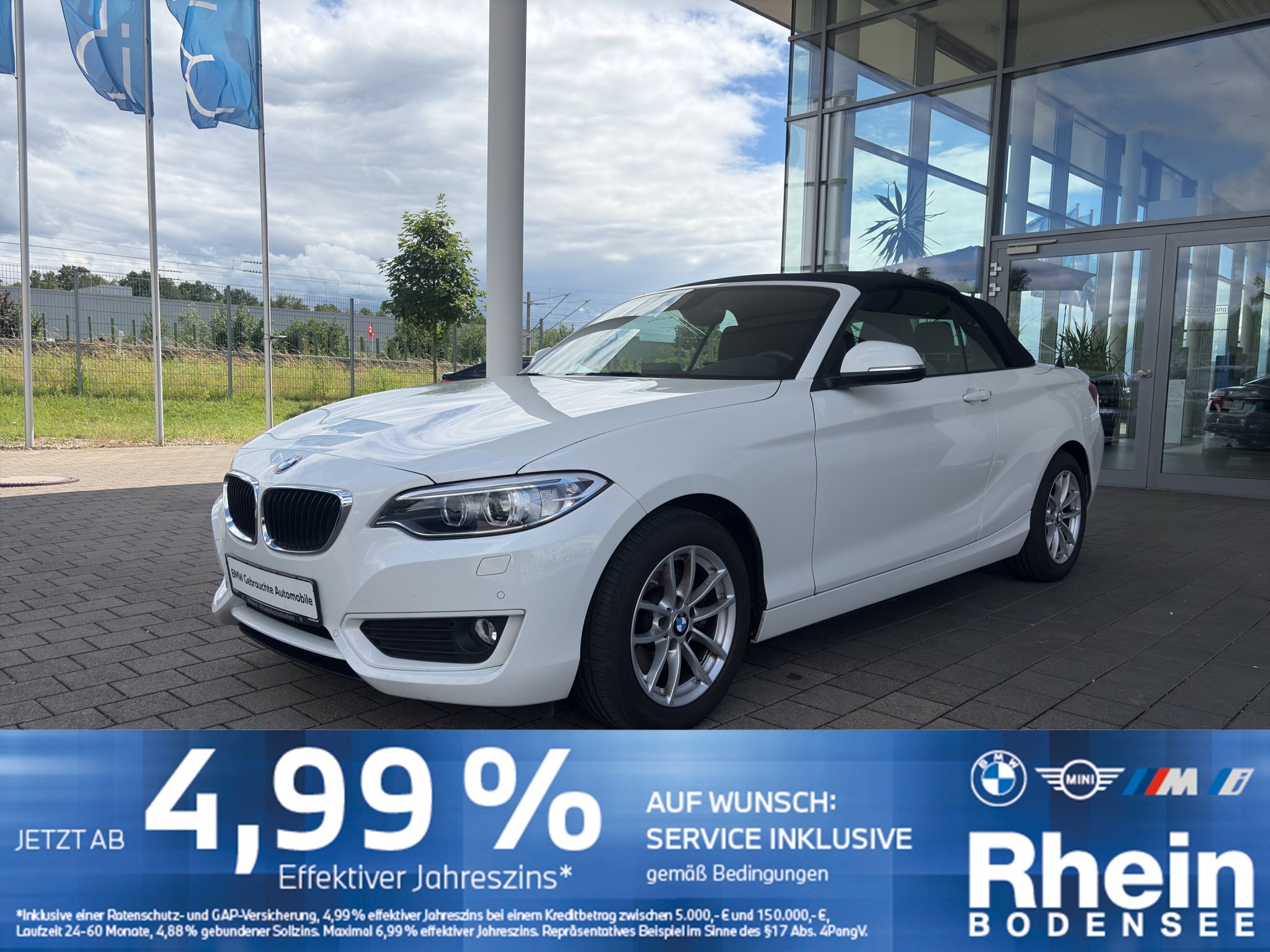 BMW 220i Cabrio Navi PDC Windschutz Sitzheizung