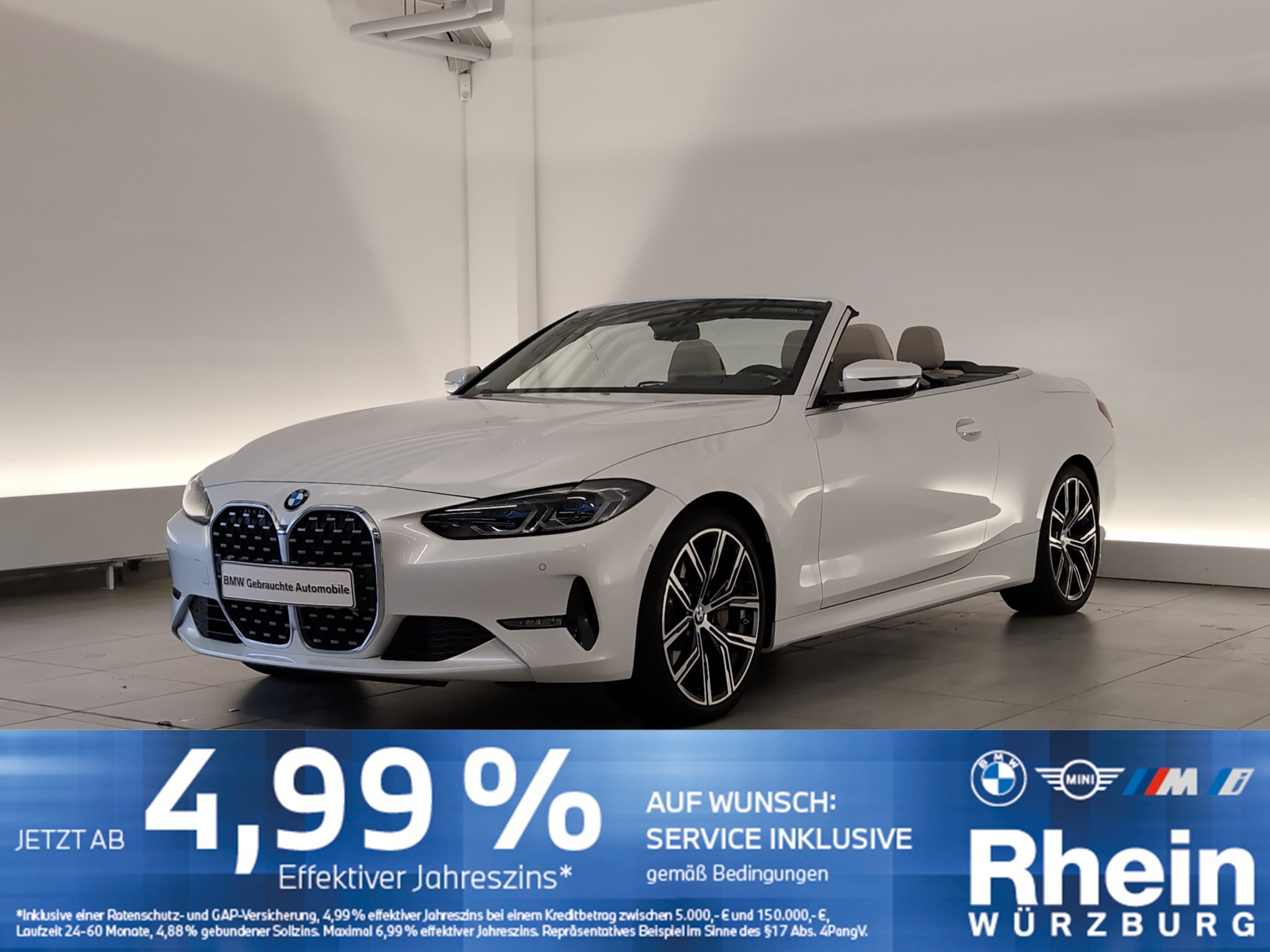 BMW 430i Cabrio SAG Luxury Laser/HarmanKardon/19Zoll
