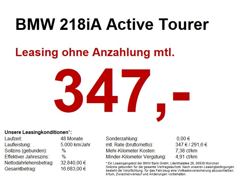 BMW 218iA Active Tourer M Sport PGD.LED.DriveAss.SHZ