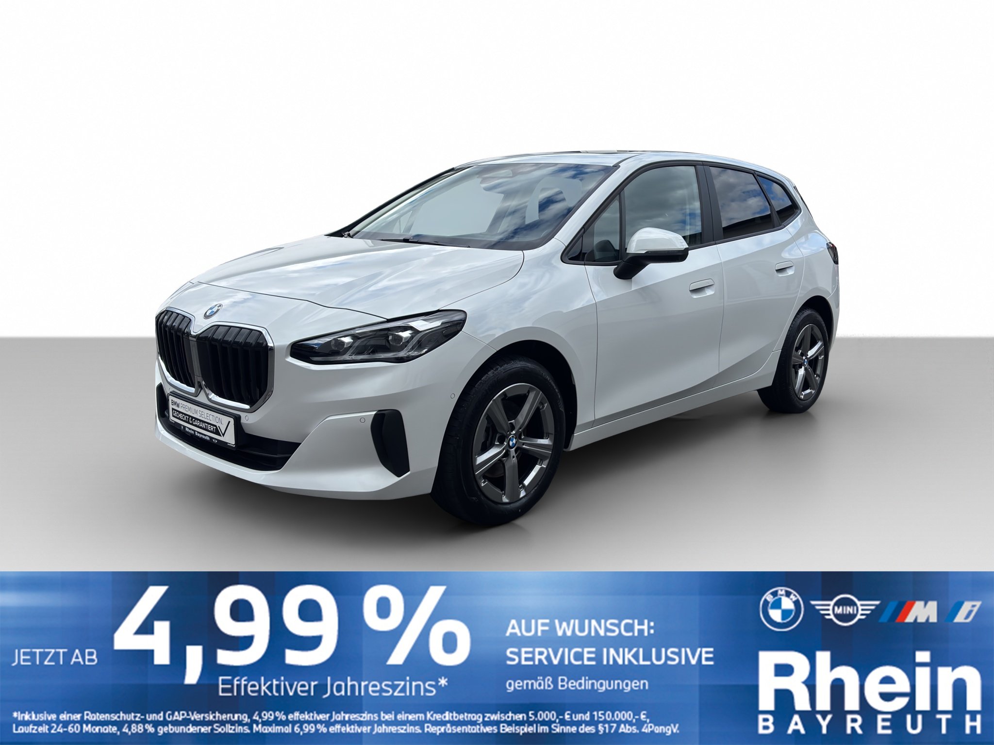 BMW 218i Active Tourer Navi AdapLED HUD GSD ParkAs+