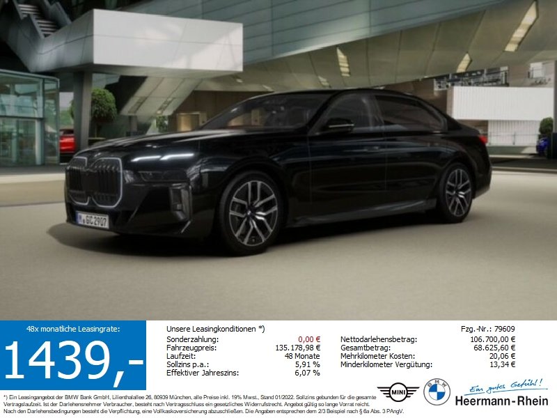 BMW 740d xDrive Limousine M Sportpaket GEWERBEAKTION
