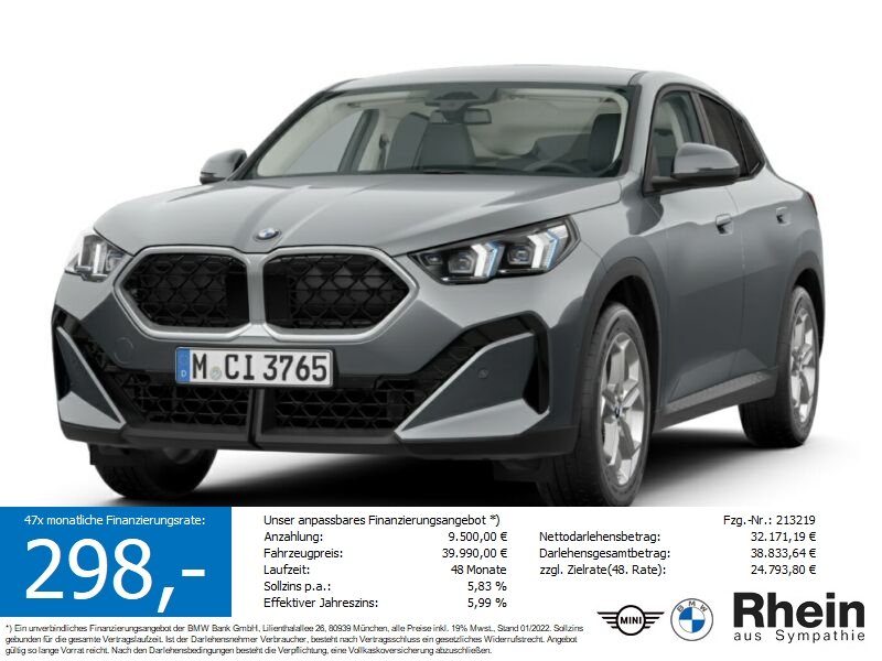 BMW X2 sDrive20i AHK/LED+/hk/AKUSTIK/A-SITZ/MEMO/LHZ