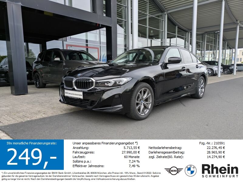 BMW 318i Lim. Teilleder. Navi. SH. Park.Ass.