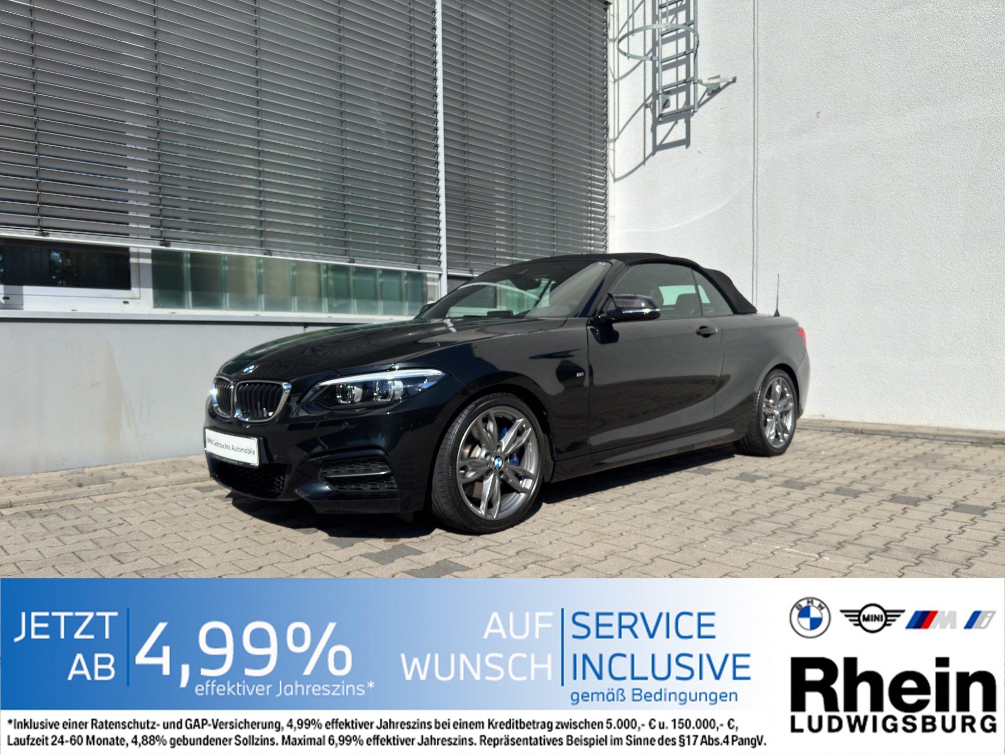 BMW M240i Cabrio LED Navi HiFi SHZ PDC vh