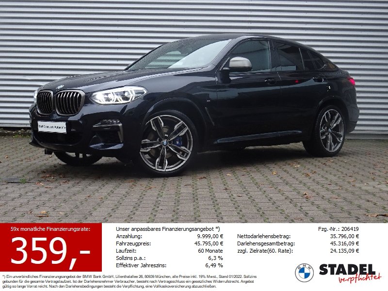 BMW X4 M40i adLED ACC Standheizung HiFi-h/k HuD 360