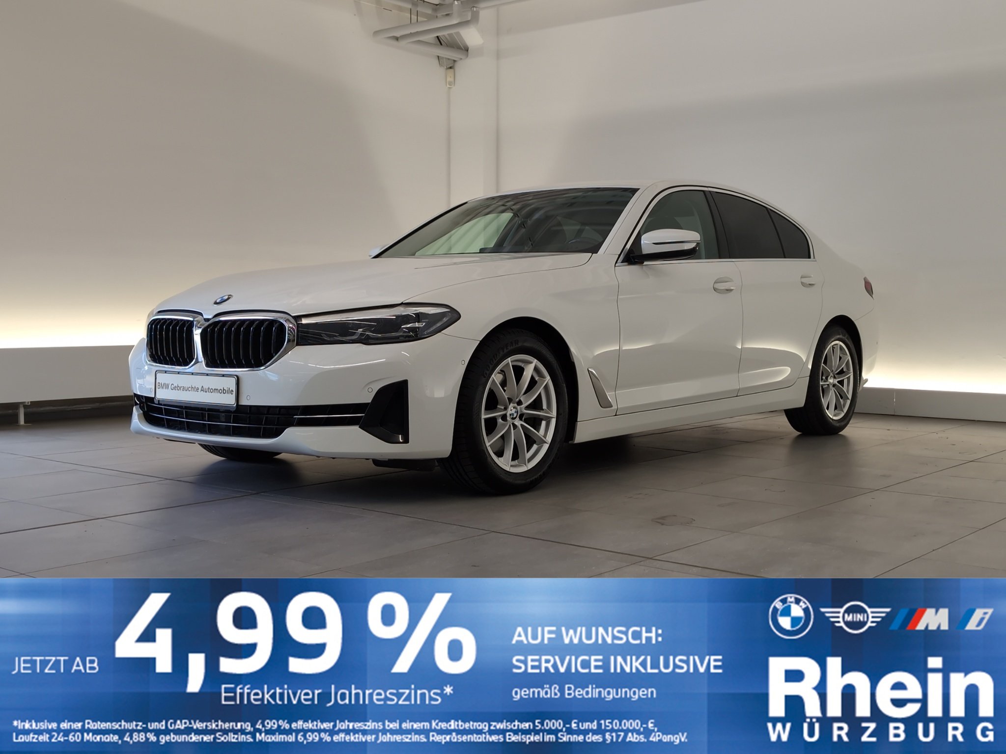 BMW 520d Limousine Navi/LED/RFK/HuD/DAB/SLI