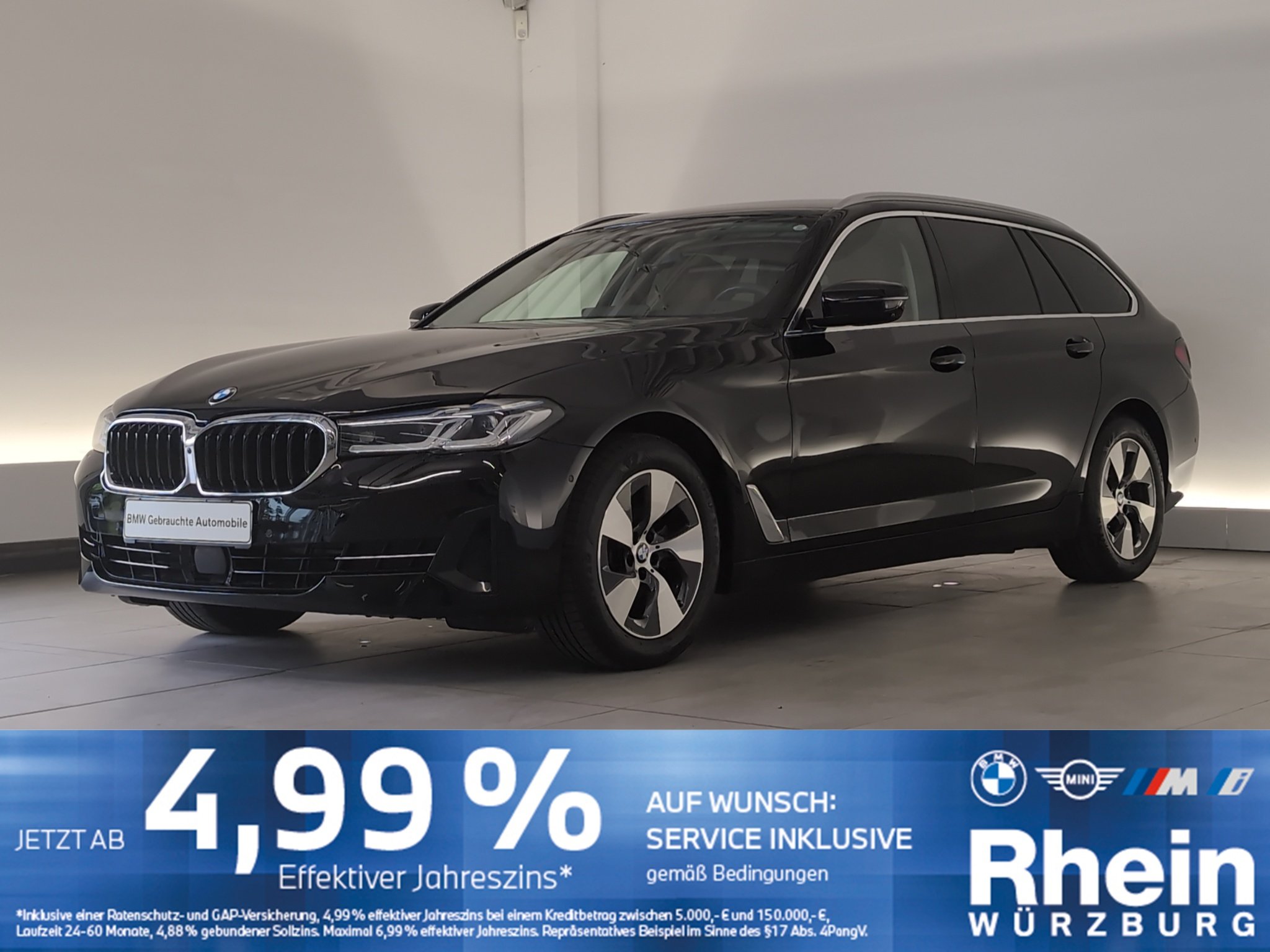 BMW 520d Touring Navi/Laser/AHK/360/SHZ/HuD/ACC