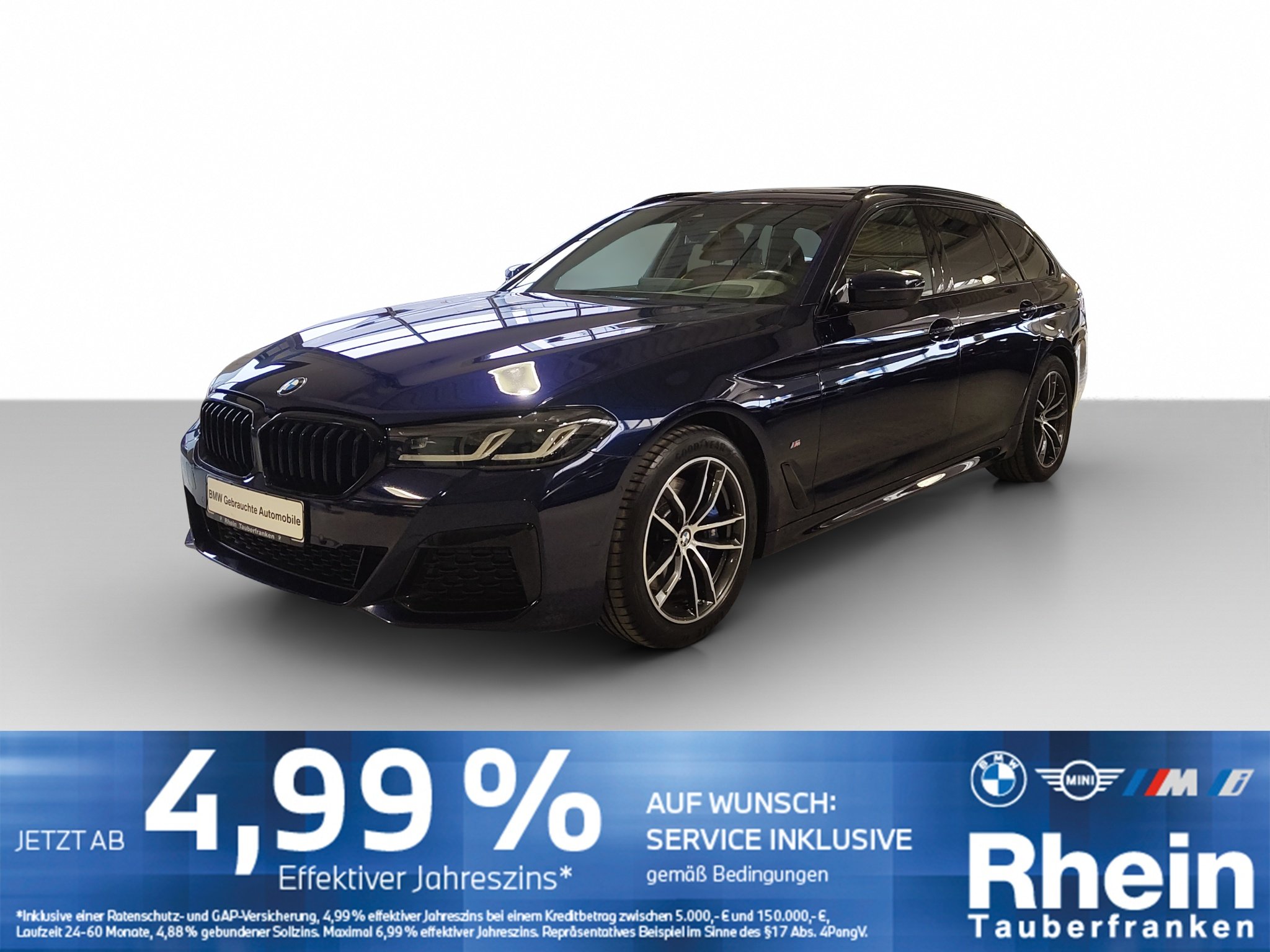 BMW 520d Tour. M Sportpaket NaviProf HUD Harman AHK