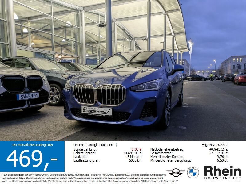 BMW 223i xDrive Active Tourer M Sport AHK. Glasdach.