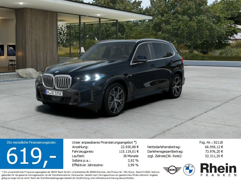 BMW X5 xDrive50e M Sportpaket AHK. Autobahnassi. uvm
