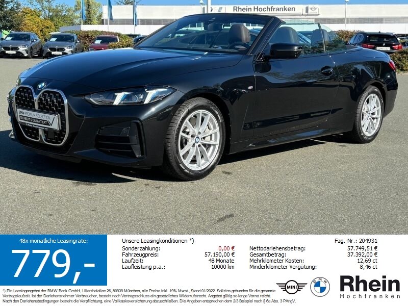 BMW 430i xDrive Cabrio M Sport 1000 € AKTIONSPRÄMIE