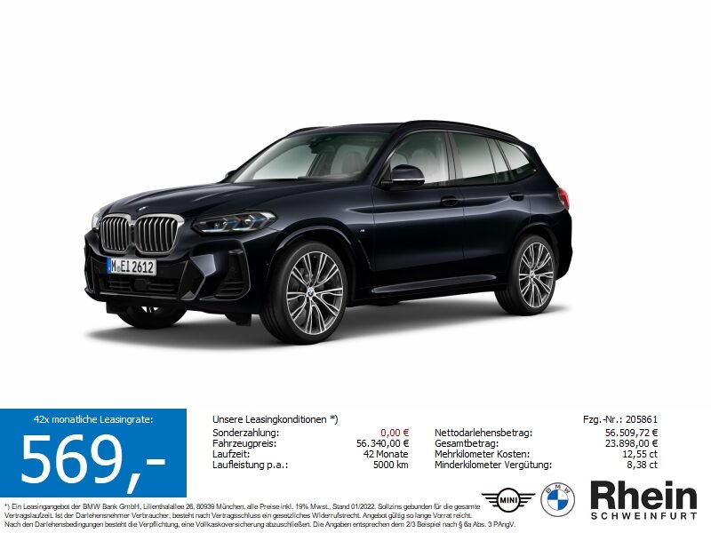 BMW X3 xDrive30i M Sport Laserlicht.