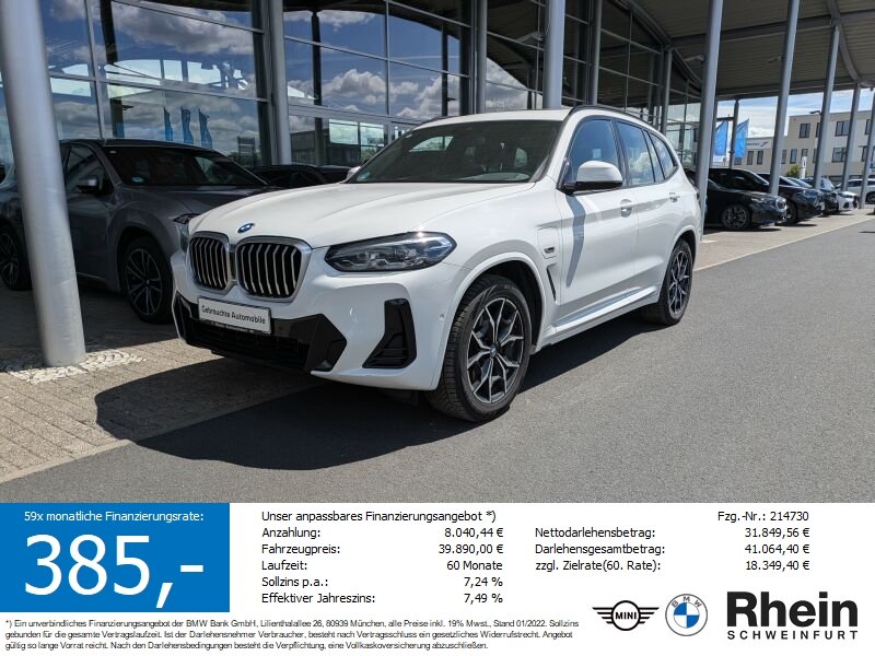 BMW X3 xDrive30e M Sport Glasdach. Park.Ass.HeadUp.