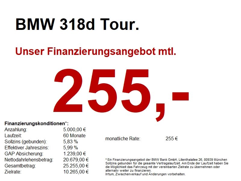 BMW 318d Tour. Advantage Navi.LED.ACC.RFK.M-LR.DAB