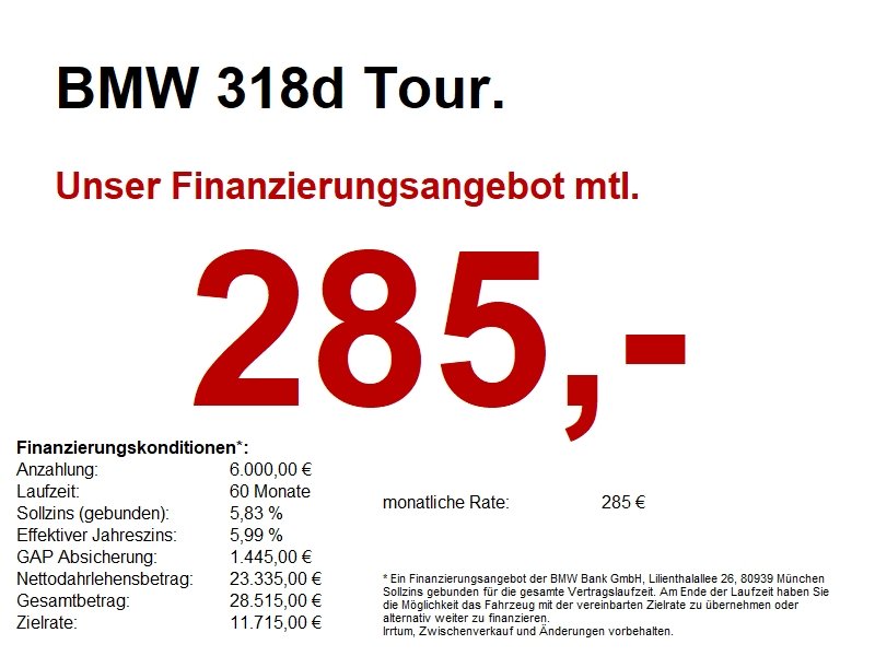 BMW 318d Tour. M Sport Navi.Laser.DriveAs.AHK.KomfZg