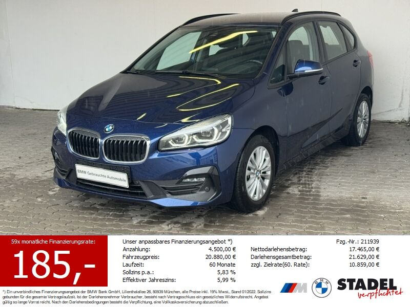BMW 218i Active Tourer Advantage LED.ParkAss.DAB.PDC