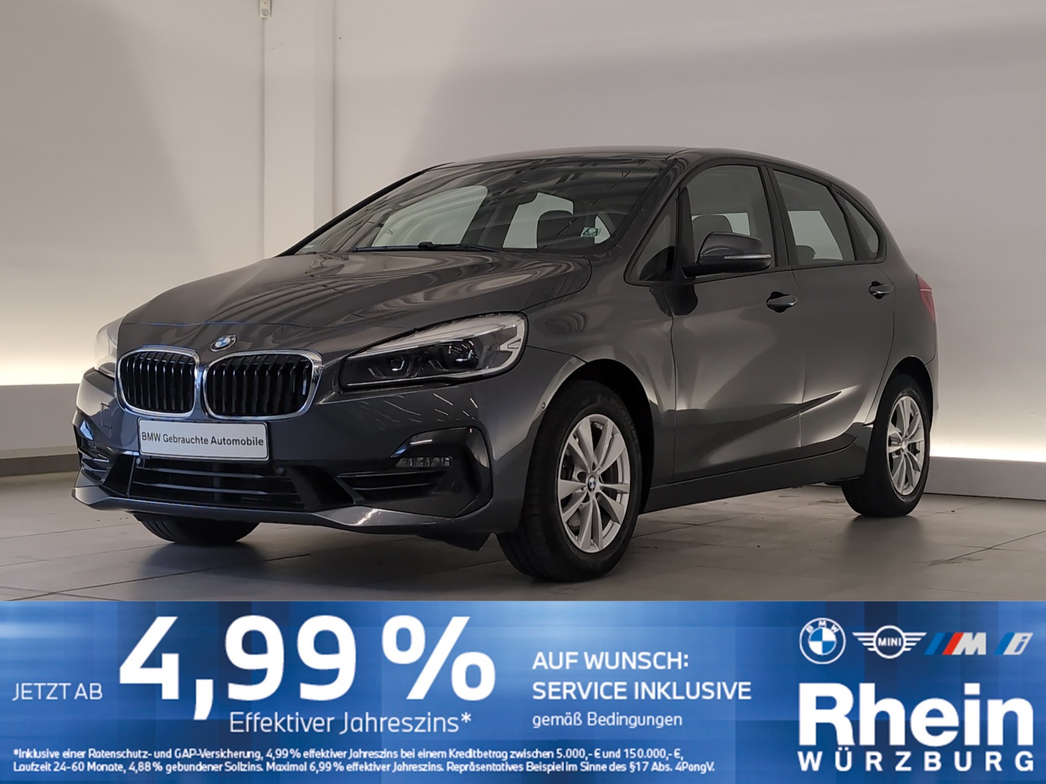 BMW 218d Active Tourer Sport Line Navi/LED/SHZ/MFL