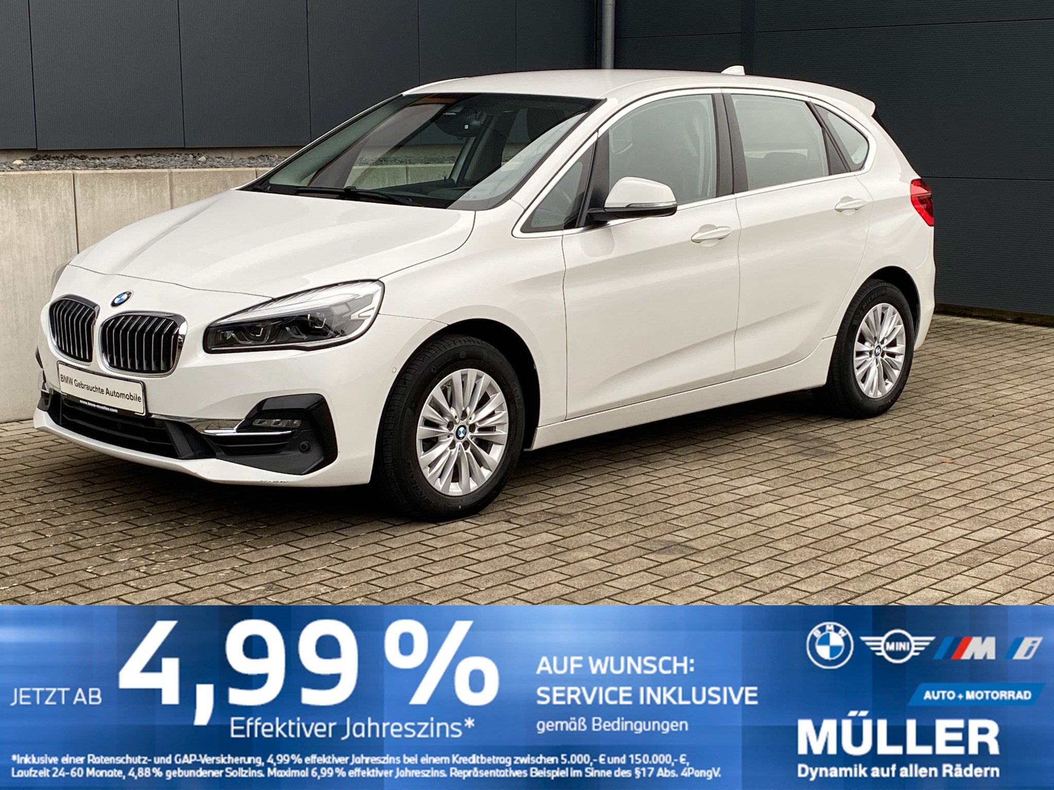 BMW 220d Active Tourer Luxury AHK/ACC/CAM/MEMO/LED+