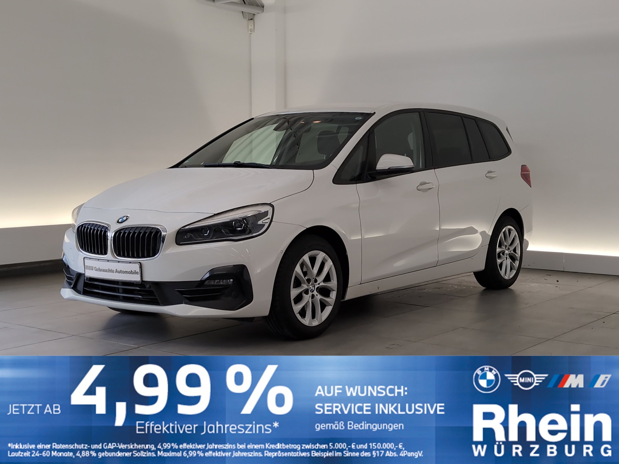 BMW 218d Gran Tourer Navi/LED/SHZ/PDCvo+hi