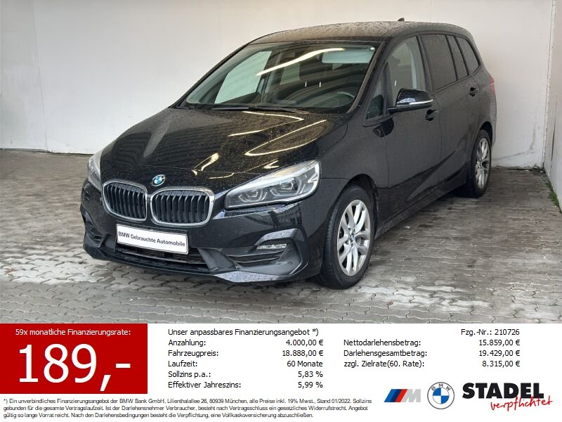 BMW 218d xDrive Gran Tourer Advantage Navi.LED.AHK