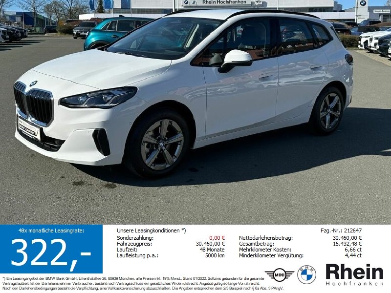 BMW 220i Active Tourer LED NAVI AHK PARKINGASSIST