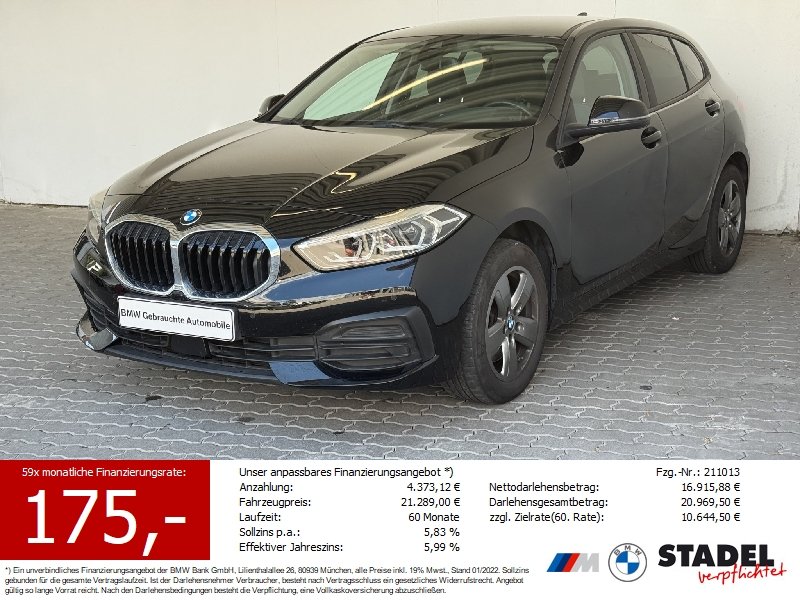 BMW 118i Limousine Advantage Navi.LED.DriveAss.PDCvh