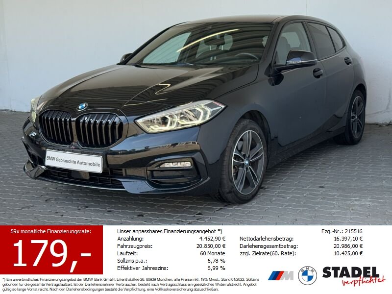 BMW 118i Sport Line LED.HiFi.ParkAs.PDCvo+hi.DAB.SHZ