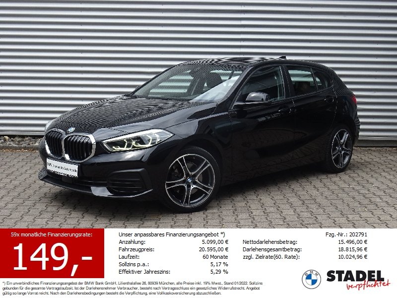 BMW 118i Lim. Advantage LED LivePro CarPlay Kamera