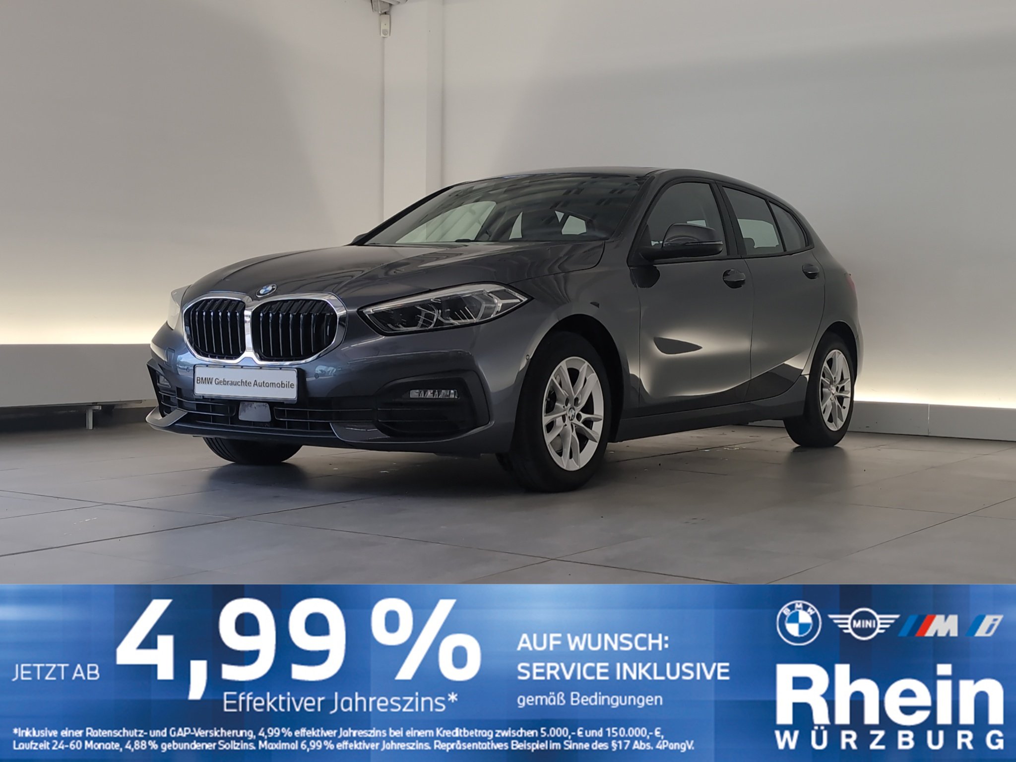 BMW 118i Navi/LED/AHK/PDCvo+hi/GSD