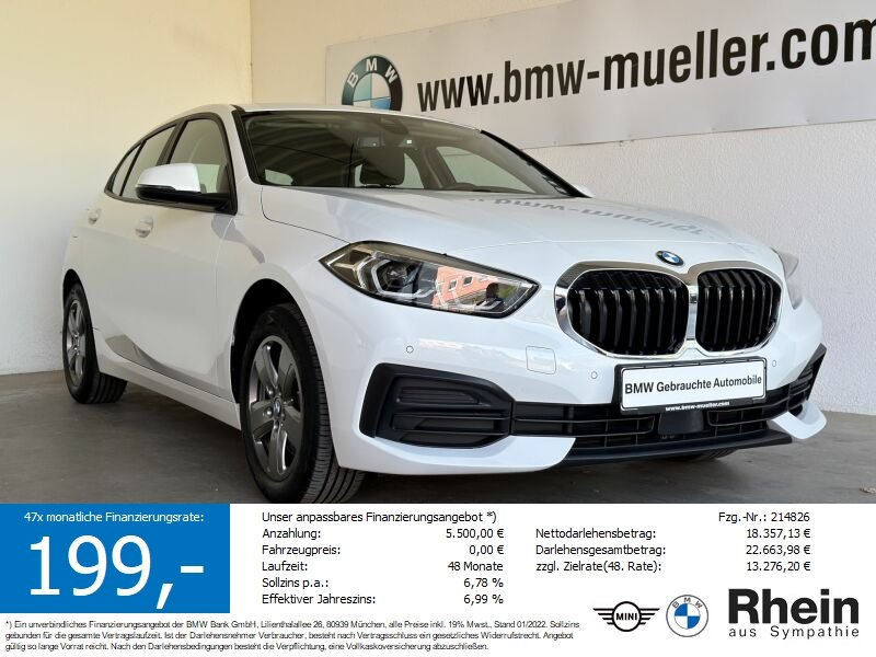 BMW 118i DKG Advantage LED/TEMPO/PDC/SH/WLAN