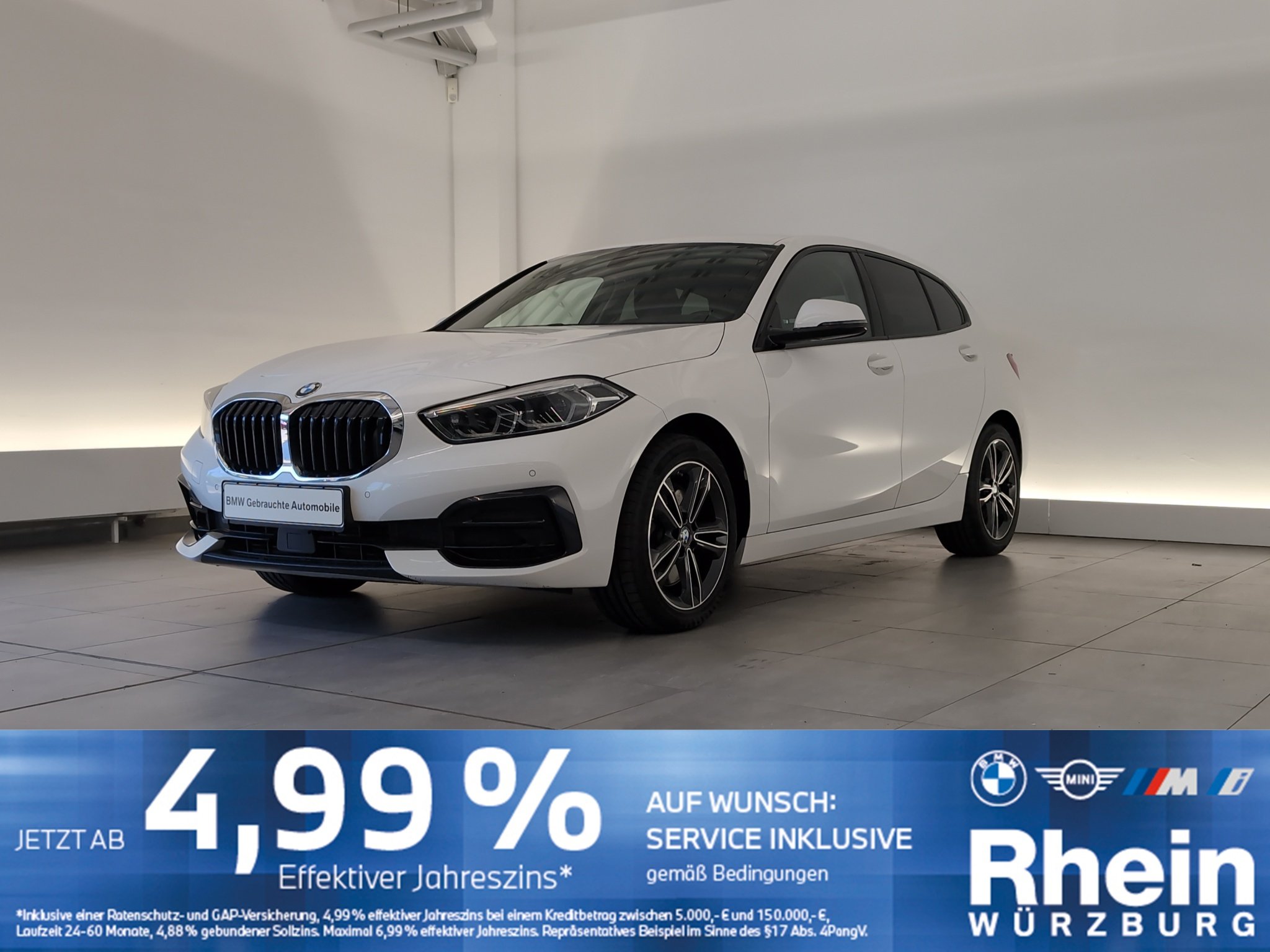 BMW 120d 5-T&uuml;rer Sport Line Navi/LED/AHK/PDCvo+hi