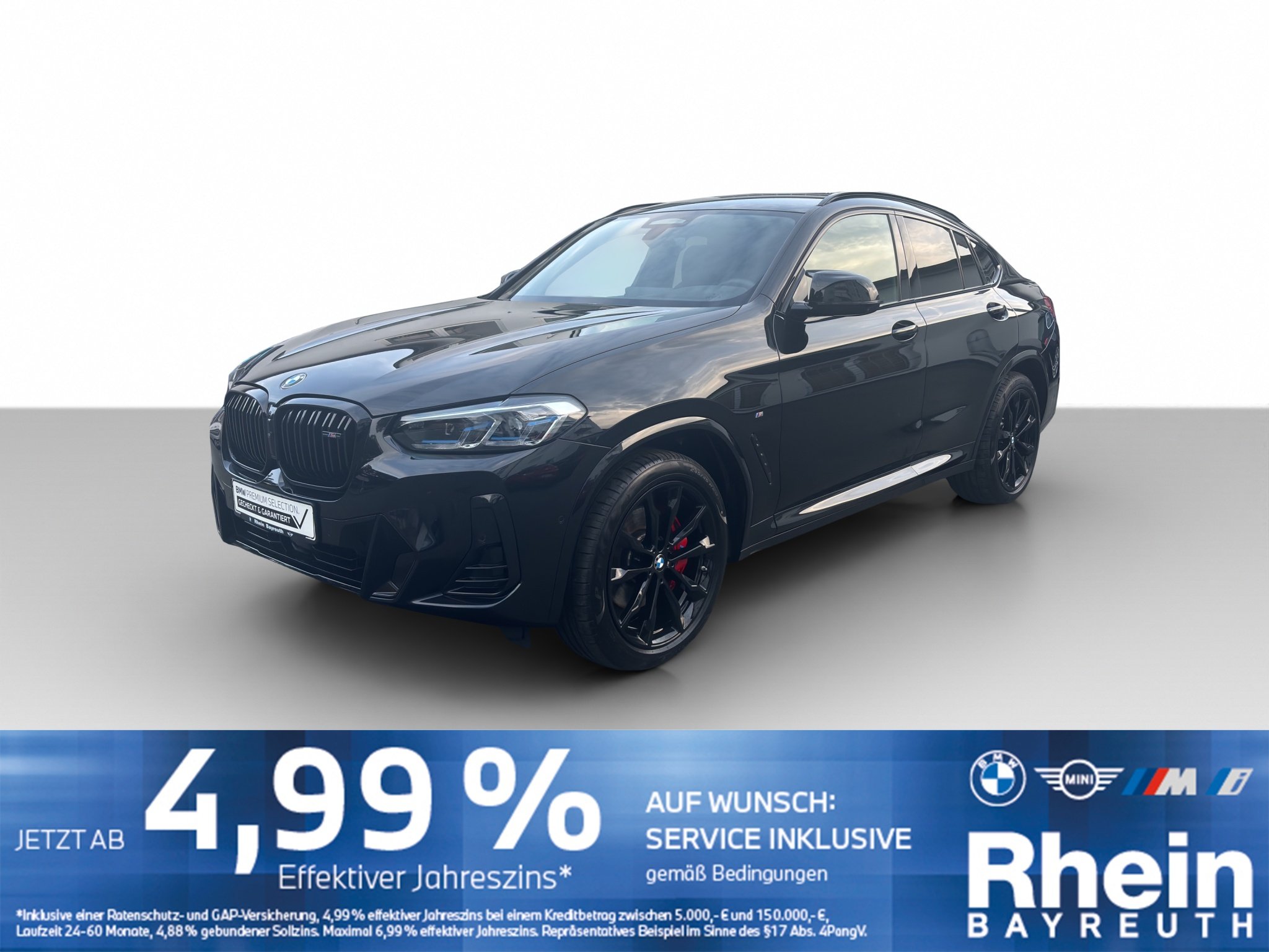 BMW X4 M40d Navi Laser Standheiz HUD AHK ACC Sitz el