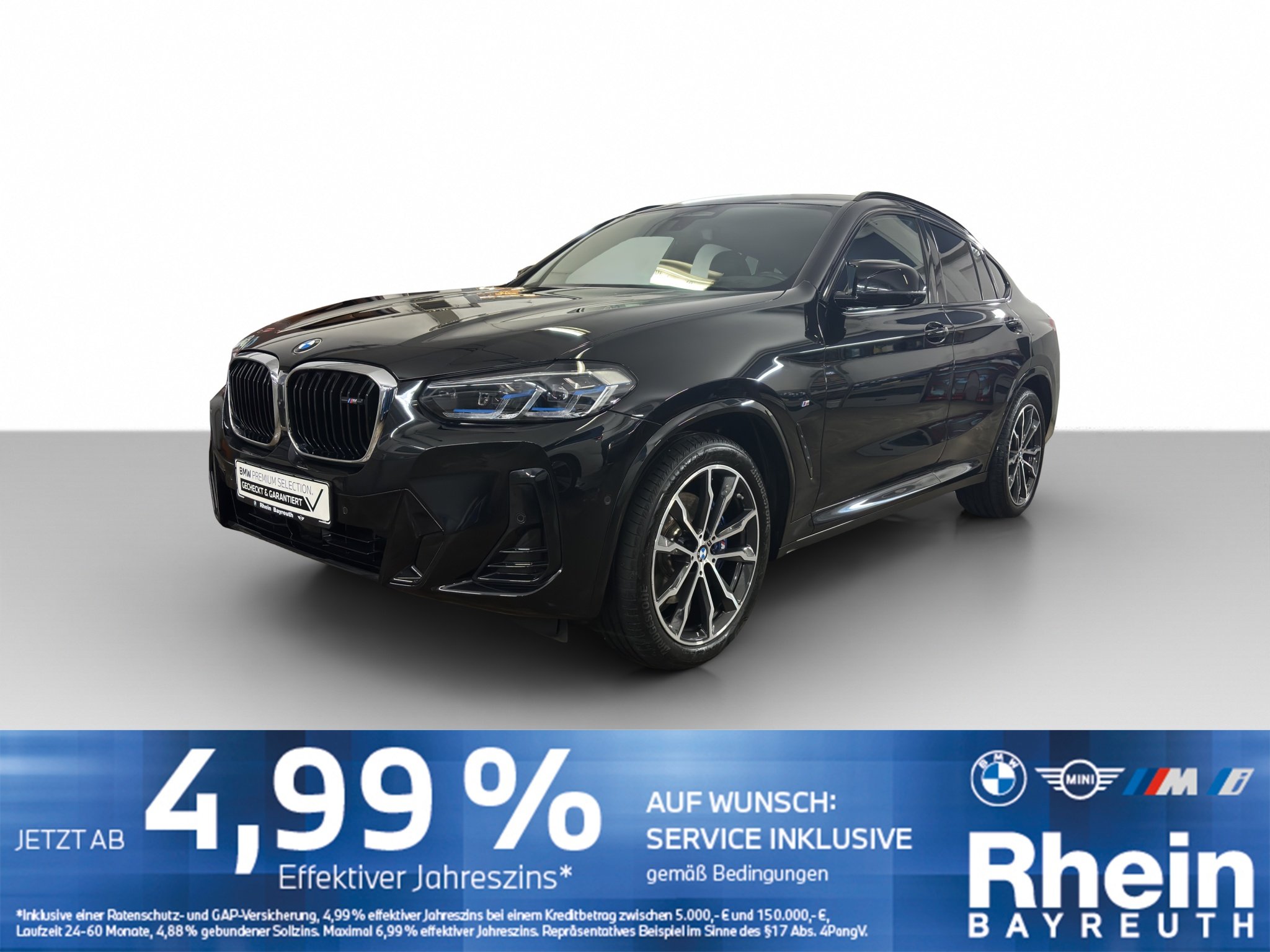 BMW X4 M40d Navi Laser Standheizung HUD AHK Hifi ACC