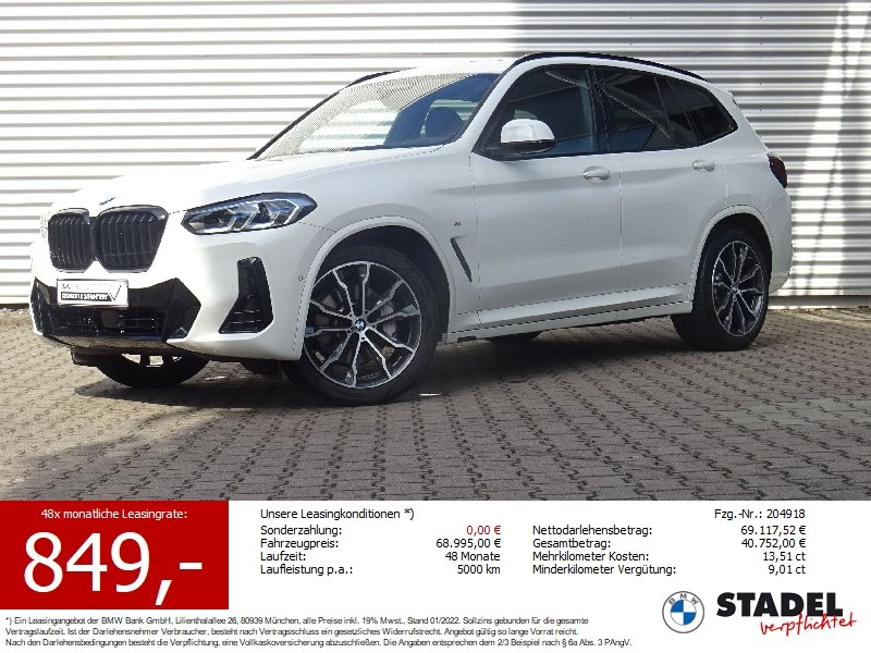 BMW X3 xDrive30d M Sport Laser HuD HiFi-h/k Pano AHK