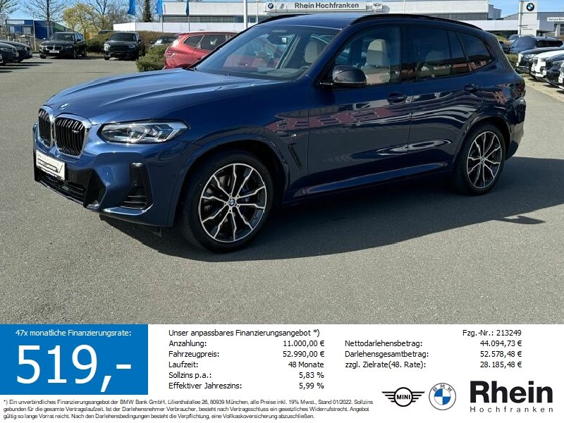 BMW X3 M40i STANDH LASER AHK HUD 360 MEMORY