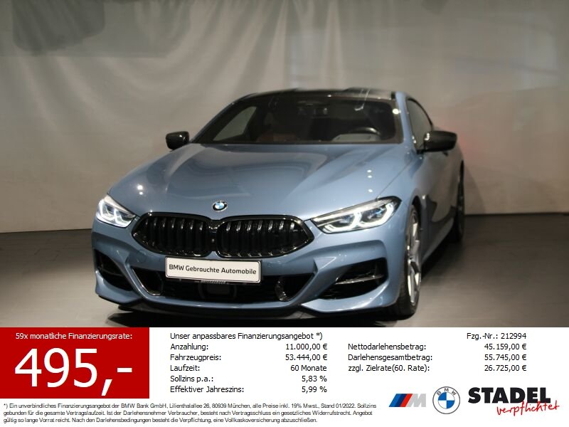 BMW M850i xDrive Carbon-Paket.NightVision.ACC.SoftCl