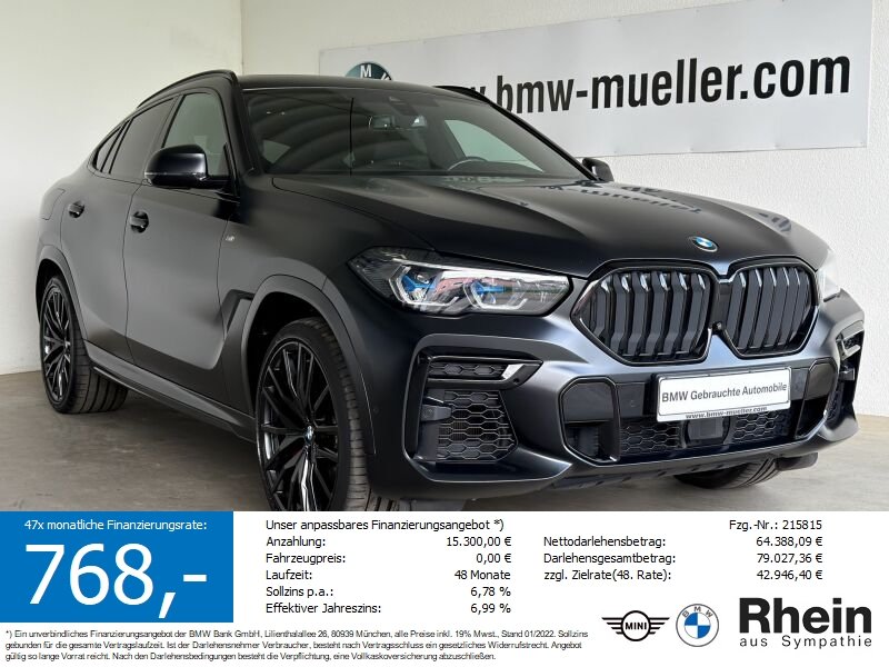 BMW X6 M50i SHZ/LASER/INT/hk/HUD/360/PanSky/FondTV