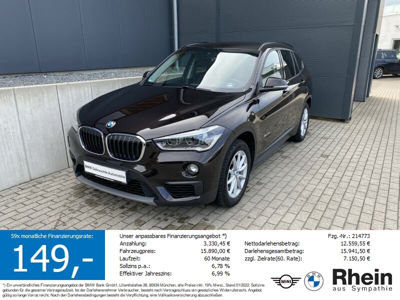 BMW X1 sDrive18d A LED/CAM/S-SITZ/TEMPO/PRIVACY/SH